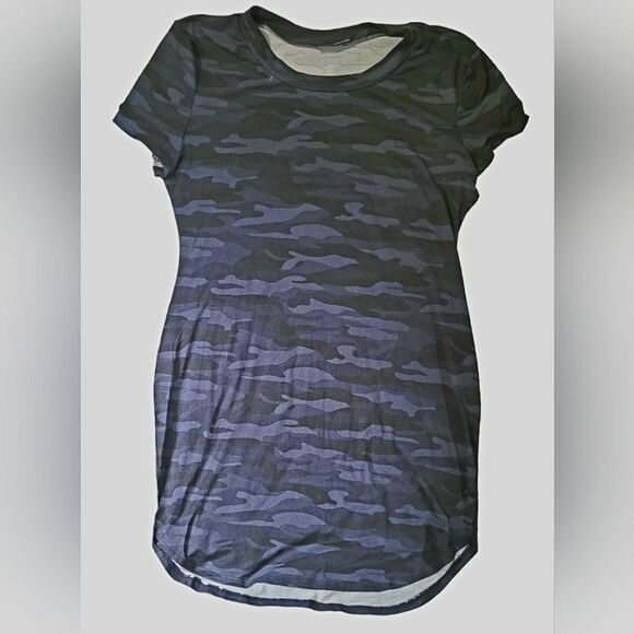 Eclipse NWOT Bodycon Camo T-shirt Dress Size L - Picture 1 of 4